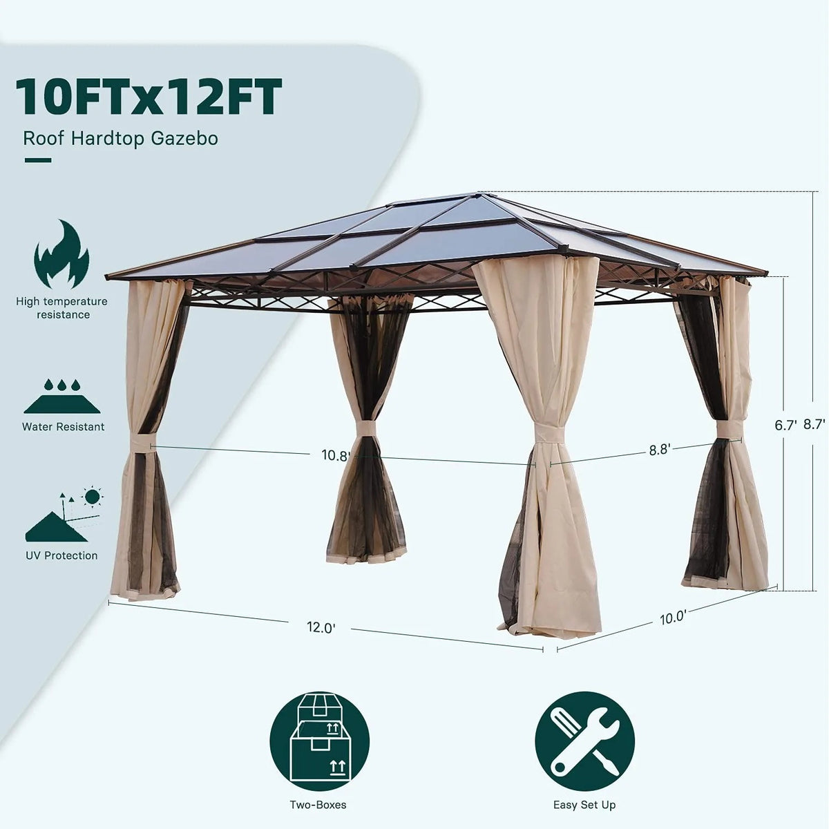 Summit Haven Hardtop Gazebo